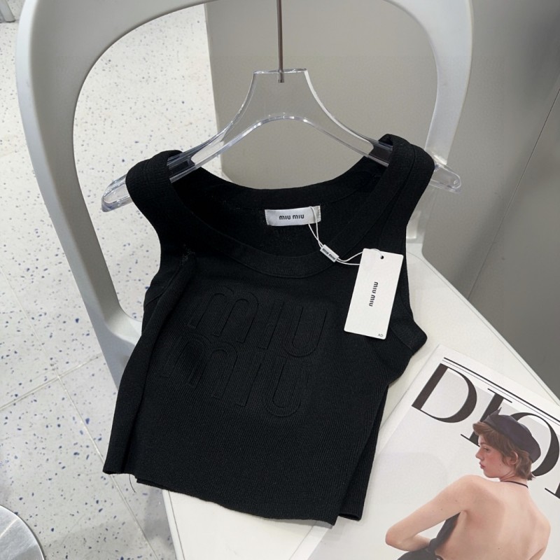 ★大人気ミュウミュウ夏用に涼しい女性用タンクトップ2506BKJ100-MI-B024